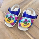 Vintage 1993 Barney The Dinosaur Sandals Purple Beach Baby Sz 3 Shoes 90s