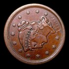 1850 Braided Hair Large Cent Penny --- Nice Details Coin ----  527k