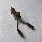 Vintage Miniature Dog With Pups Japanese Celluloid Japan Collectible