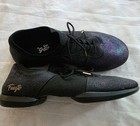 Fuego Dance Shoes Sneakers Split Sole All Black Mens 7 5  Womens 9  altered 