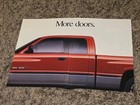 1997 1998 Auto Show New Dodge Ram Truck Quad Cab Foldout Brochure Catalog Vtg