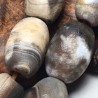 Nature Tibetan  Old Agate Dzi Beads Prayer Totem Amulet Bucket Bead Bracelet