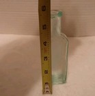 Antique Aqua Glass Apothecary Medicine Bottle 1800s-early 1900s Hand Blown 5 25 