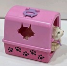 Vintage Rare Barbie Cat Kitty Carrier Kennel 1993 Marshmellow Long Hair W  Tail