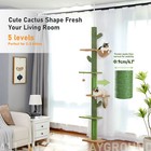 Pawz Road Cactus Cat Tree Tower Scratching Post Furniture For Large Cat Or Kitty