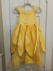 Girl s Dress Up Belle Princess Costume Size 6-7 Yellow Long Pretend Play C3