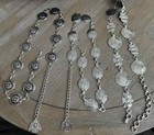 Lot Of 3 Vintage 1990 Silver Metal Concho Chain Belts 42    Western Boho