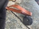 Old Doctor s Head Mirror Reflector Leather Strap Adams Vintage Medical Surgical