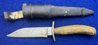 Civil War Antique Bowie Knife James Westa Sheffield Stag Handle