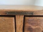 Library Bureau Sole Makers 2 Drawer Solid Oak File Index Cabinet