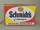Vintage 1962 Schmidt s Of Philadelphia Lighted Beer Bar Sign  full-taste Beer  