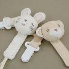 4 Pack Baby Pacifier Clip Holder Unisex Newborn Toddler - Bear   Elephant