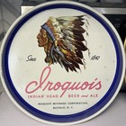 Iroquois Beverage Corp Buffalo Ny Vintage Indian Head Beer   Ale Tray Lot Of 2  