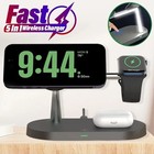 Wireless Charger Charging Station 3in1 For Apple Watch Air Pods Iphone 14 13 12