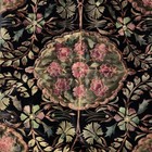 Vtg Theorem Stenciled Velvet Tapestry Quilted Moody Colors Dark Academia Gothic