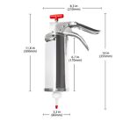 Aldkitchen Churro Maker   Filling Gun   Manual Spanish Doughnuts Filler   1 L