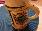 Vintage German Beer Stein Mug No Lid Ceramic    Made In Germany