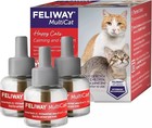 3pack box New Feliway Multicat Calming Pheromone  30 Day Refill 48ml Each