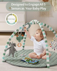 Baby Play Gym Mat play Mat Activity Mat W  6 Detachable Toys-stage-based Sensory