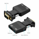 Vga To Hdmi Adapter Full Hd 1080p Audio Video Converter Laptop Pc To Tv Hdtv Av