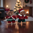 2007 Dan Dee Snowflake Teddy Bear Set 14    Boy Girl Plush Holiday Christmas