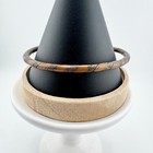 Vintage Twisted Striped Metal Copper Brass Bracelet Cuff 70s Retro