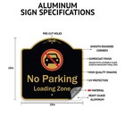 Designer Series Sign - School Parking Sign Reserved For Faculty And Visitors    