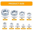 Metric Hex Nuts Assortment Kit  430 Pcs Stainless Steel Hex Nuts Set  Hex Hardwa