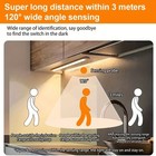 Motion Sensor Under Cabinet Closet Led Light Usb Rechargeable Kitchen Lamp Strip