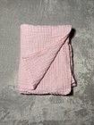 Modern Baby Solid Light Pink Blanket Muslin Swaddle Soft Security Lovey 32 x41 