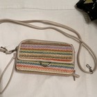 Bueno Multicolor Striped Wristlet Wallet Organizer With Zipper  Card Slots