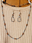 Handmade Navajo Juniper Berry   Heishi Bead Necklace  Bracelet  Earring Set