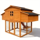 Outdoor Chicken Coop House With Two Nesting Boxes Large Wooden Poultry Hutch