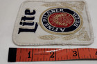 Vintage Patch Light Beer 80s 90s A Fine Pilsner Beer Embroidered In Beige Thread