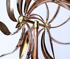 Stanwood Wind Sculpture - Kinetic Copper Dual Spinner - Dancing Willow Leaves  