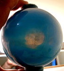 Old Rare Original Cole Bros  Jewelry Glass   Bmg Lightning Rod Weathervane Ball