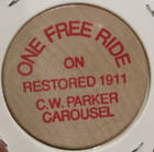 Vintage Waterloo Firemens Park Waterloo  Wi Wooden Nickel - Token Wisconsin