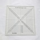 Easy Half-square Triangles Template Quilting Ruler Quilting Templates  rl-ehs