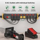 8-outlet Heavy Duty Metal Surge Protector Power Strip With 6 Ft Cord  15a 1875w 