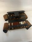 Fantastic 1800   s Antique Leather Medicine Doctors Pouch Vials Apothecary Kit