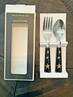 Pottery Barn School Lunch Holiday Halloween Star Party Kid Utensil Gold Set 4