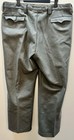 Vintage East German Nva Wool Dress Trousers Grey Green Size G52-1 High Rise