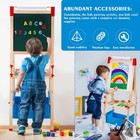 3-in-1 Adjustable Kids Art Easel toddler Easel With Magnetic Whiteboard  Chal   