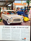 English Ford Line Anglia   Escort Original 1959 Vintage Print Ad Wall Art