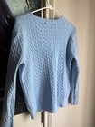 Polo Ralph Lauren Boys Blue Cable-knit Crew Neck Cotton Pullover Sweater S