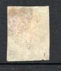  576      St  Helena Qv 1856 Imperf Wmk Large Star 6d  Blue Sg1 Used  4 Margins 
