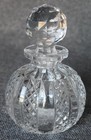 Gorgeous Victorian Era Vanity Cut Glass Perfume Cologne Bottle