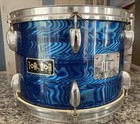 Vintage 9x13    Torodor 6 Lug Rack Tom Drum Made In Japan Pearl Stencil Blue Astro