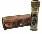Vintage Brass Kaleidoscope With Case Antique Maritime Collectible Children Gift