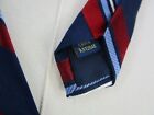 Club Room Men Tie Blue Striped 59  Long 3 5  Wide Silk Classic Necktie Neckwear